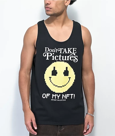 Artist Collective No Pictures Please Black Tank Top