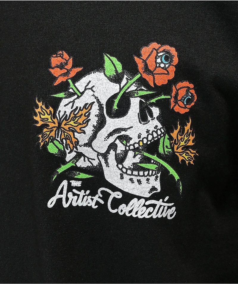Artist Collective Open Your Eyes Black Long Sleeve T-Shirt