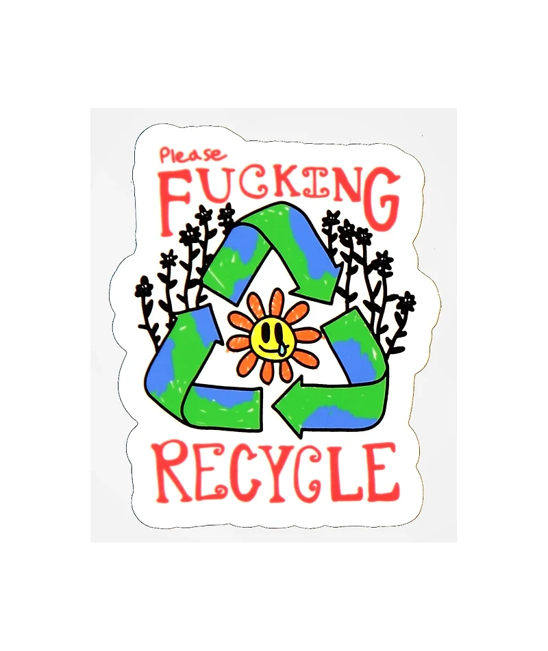 Artist Collective Please Recycle Sticker