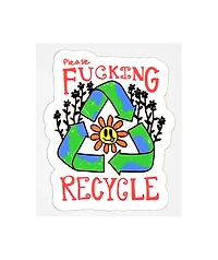 Artist Collective Please Recycle Sticker