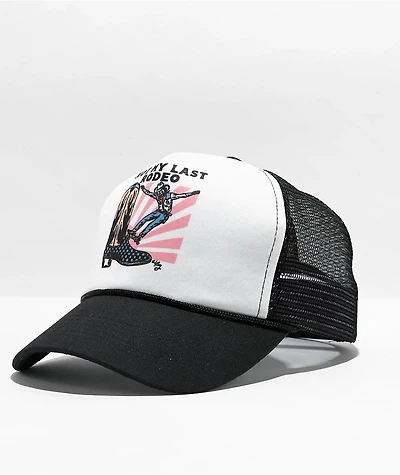 Artist Collective Rodeo Skate Black & White Trucker Hat