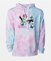 Artist Collective Toxic Pink & Blue Tie Dye Hoodie