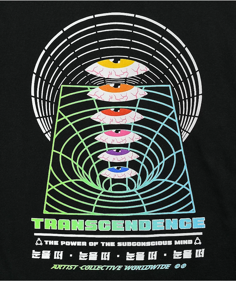 Artist Collective Transcendence Black Long Sleeve T-Shirt