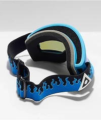 Ashburry Team Jibgurl Blue Flame Blue Chrome Snowboard Goggles