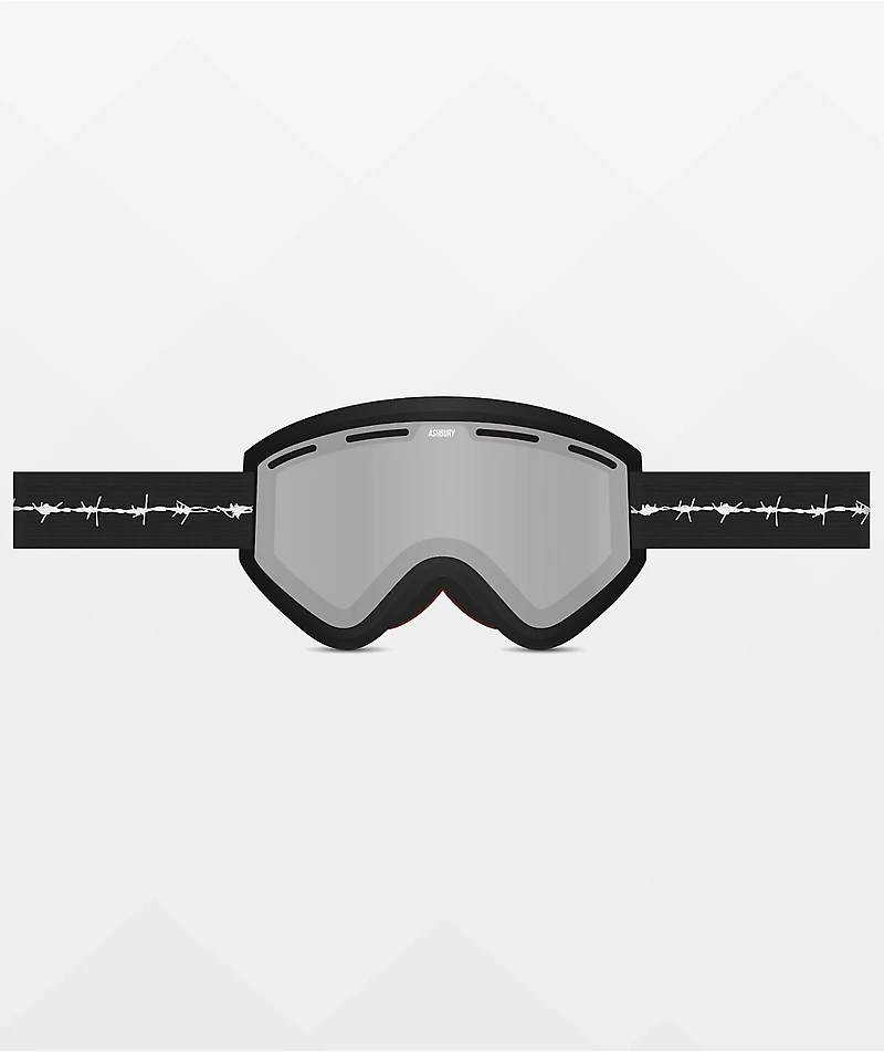 Ashbury Blackbird Barbed Wire Black Snowboard Goggles