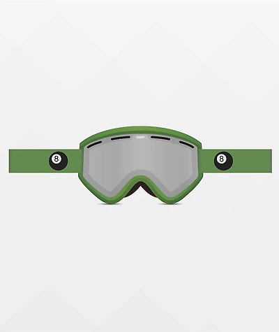 Ashbury Blackbird Eight Ball Green Snowboard Goggles