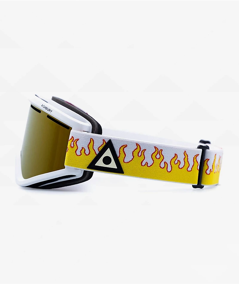 Ashbury Blackbird White Flame Snowboard Goggles