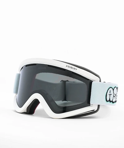 Ashbury Tag White Snowboard Goggles