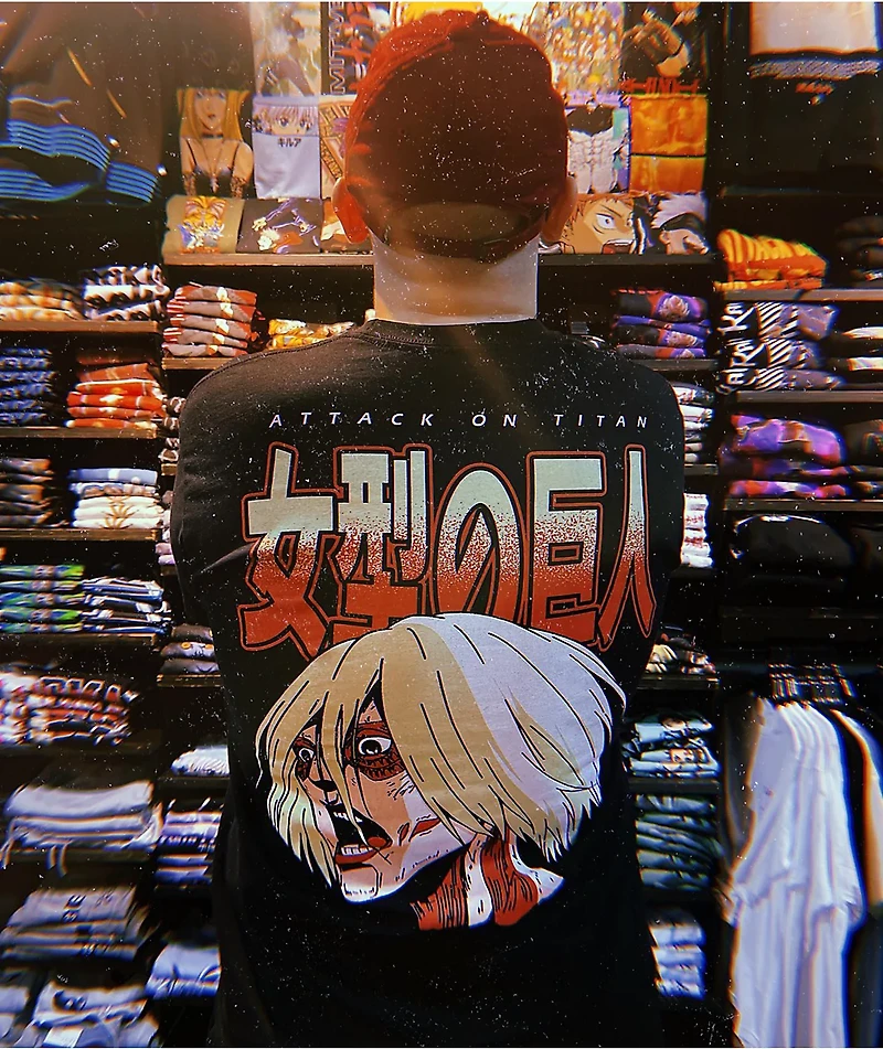 Attack On Titan Female Black T-Shirt