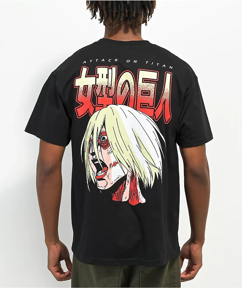 Attack On Titan Female Black T-Shirt