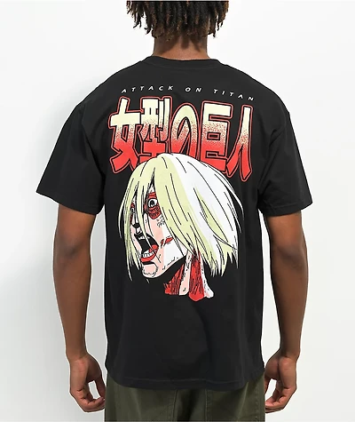 Attack On Titan Female Black T-Shirt