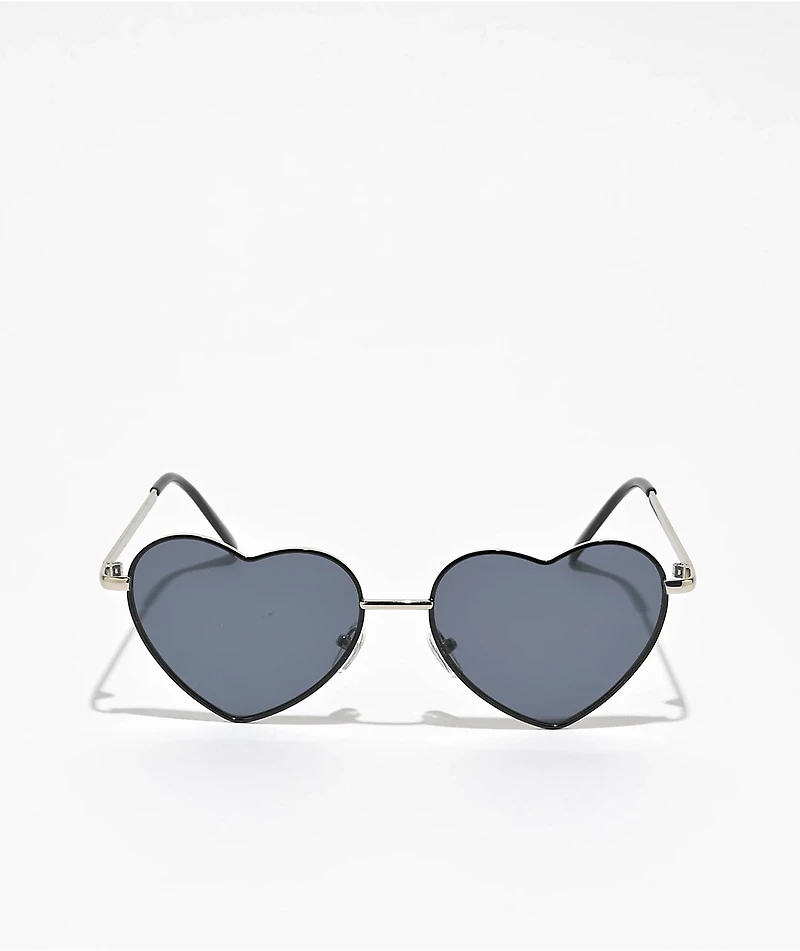 August Black Heart Sunglasses