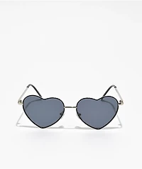August Black Heart Sunglasses