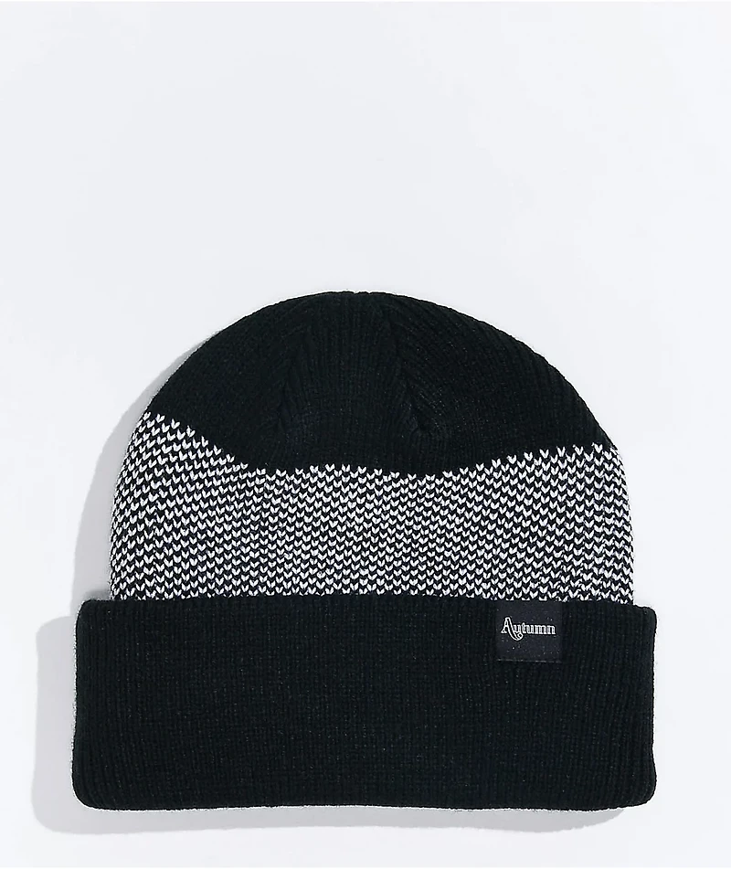 Autumn Birdseye Black & White Beanie