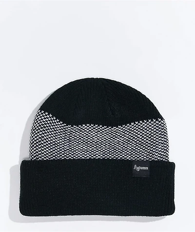 Autumn Birdseye Black & White Beanie