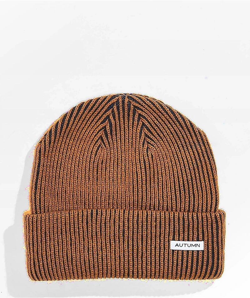 Autumn Cord Brown Beanie