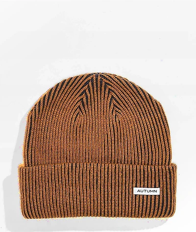 Autumn Cord Brown Beanie