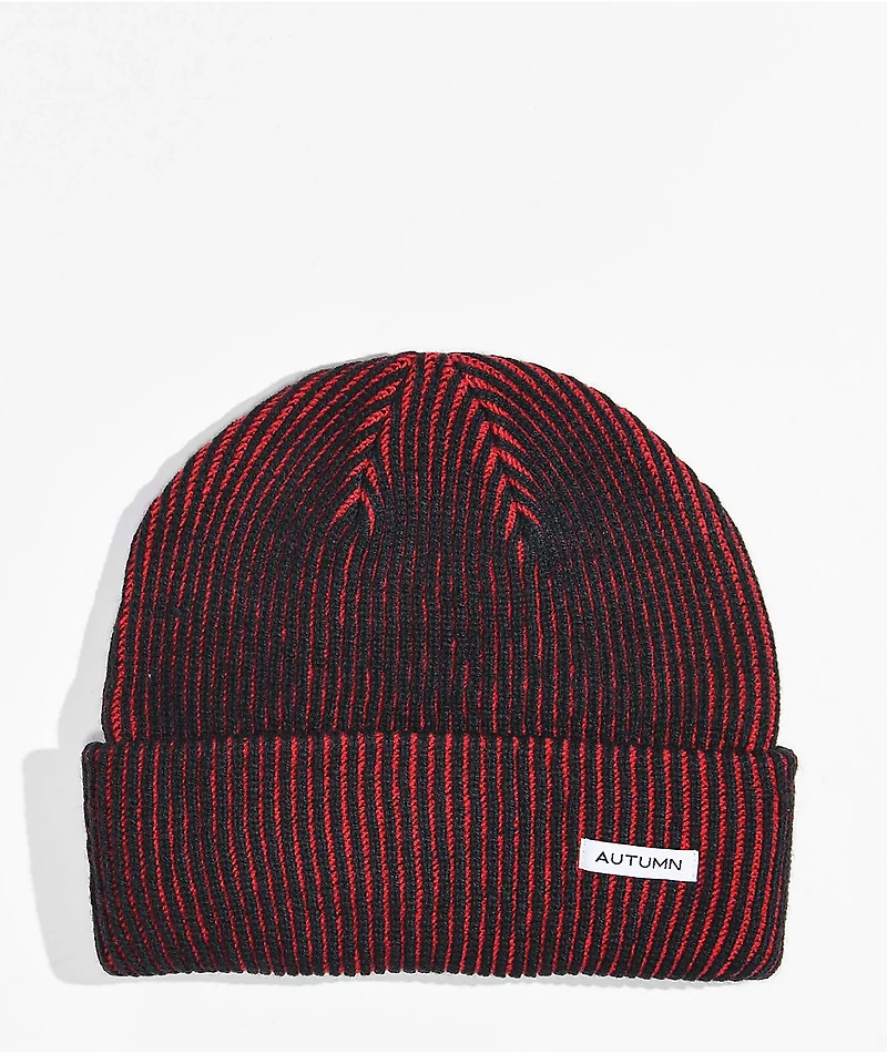 Autumn Cord Red Beanie