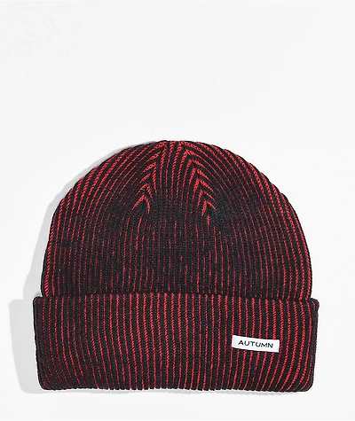 Autumn Cord Red Beanie