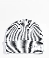 Autumn Cord White Beanie