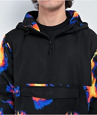 Autumn Horizon Doppler Half Zip Sherpa Hoodie