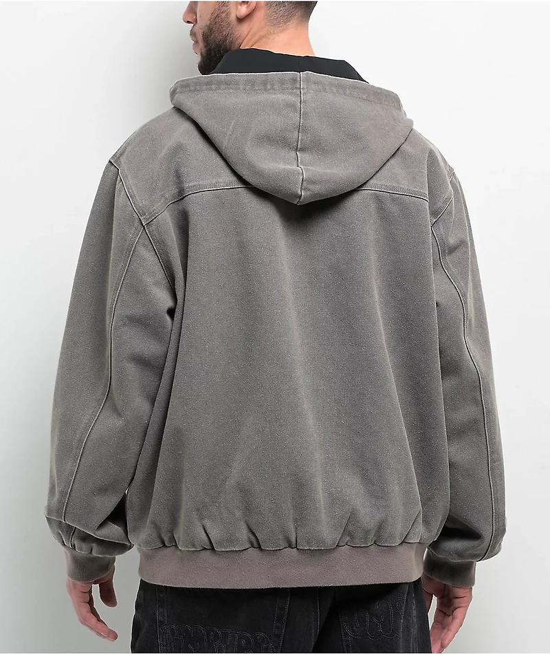 Autumn Labor Black Pigment Wash Canvas Jacket