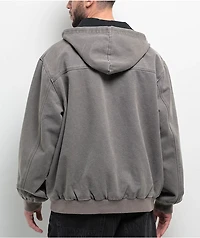 Autumn Labor Black Pigment Wash Canvas Jacket
