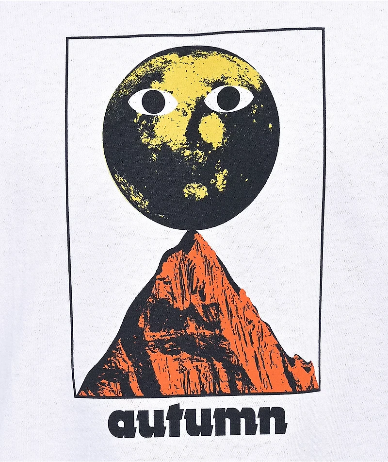 Autumn Moon Man White T-Shirt