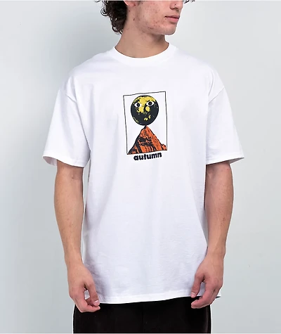 Autumn Moon Man White T-Shirt