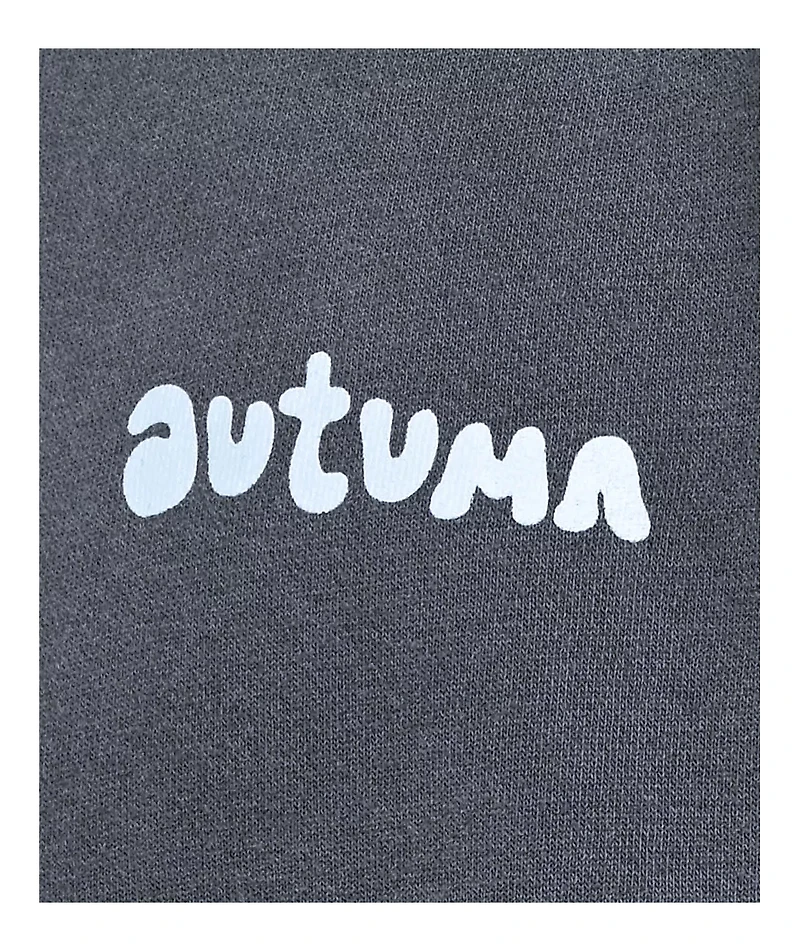 Autumn Peak Plant Grey Crewneck Sweatshirt