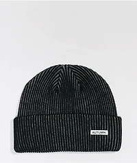 Autumn Select Black & Grey Cord Beanie