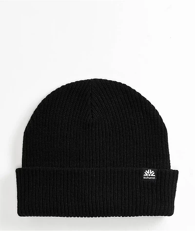 Autumn Simple Black Beanie