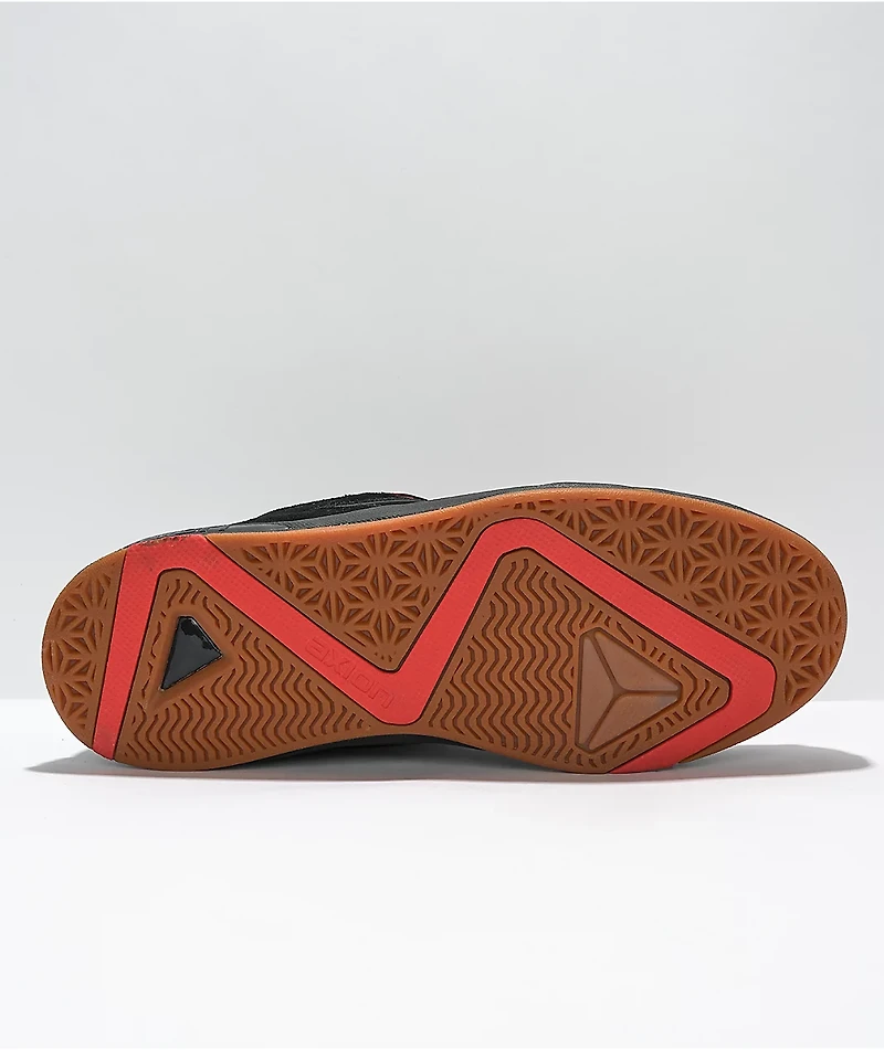 Axion Complex Low Black, Grey & Red Skate Shoes