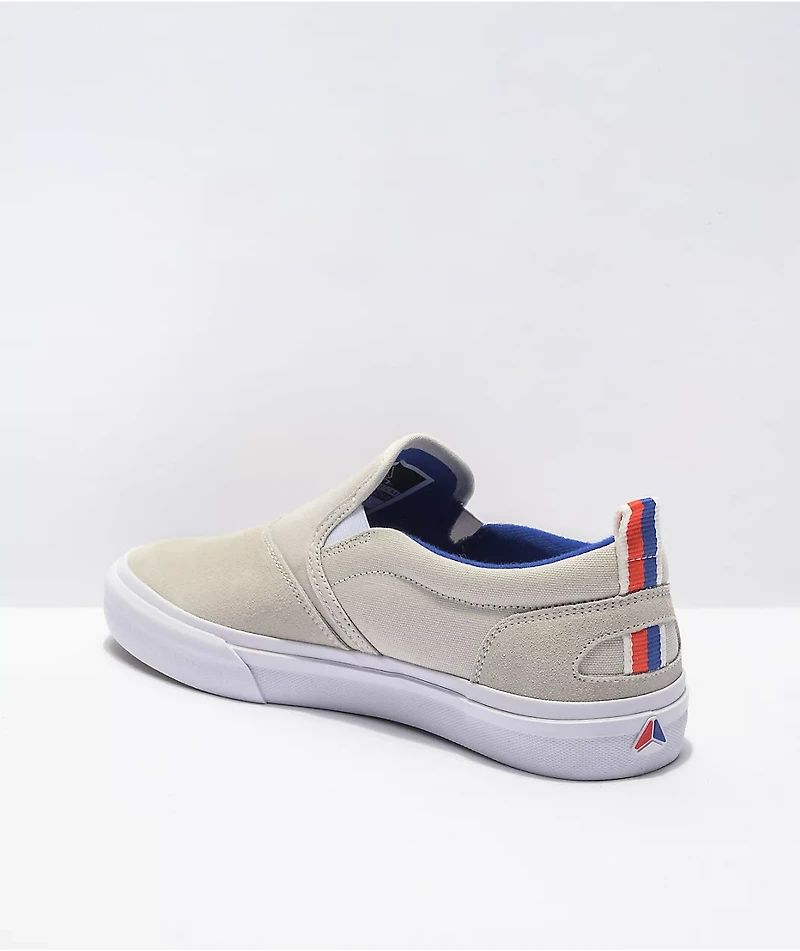 Axion Rue Off White Slip-On Skate Shoes