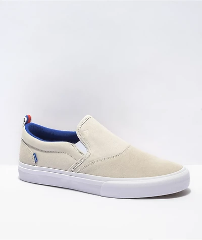 Axion Rue Off White Slip-On Skate Shoes