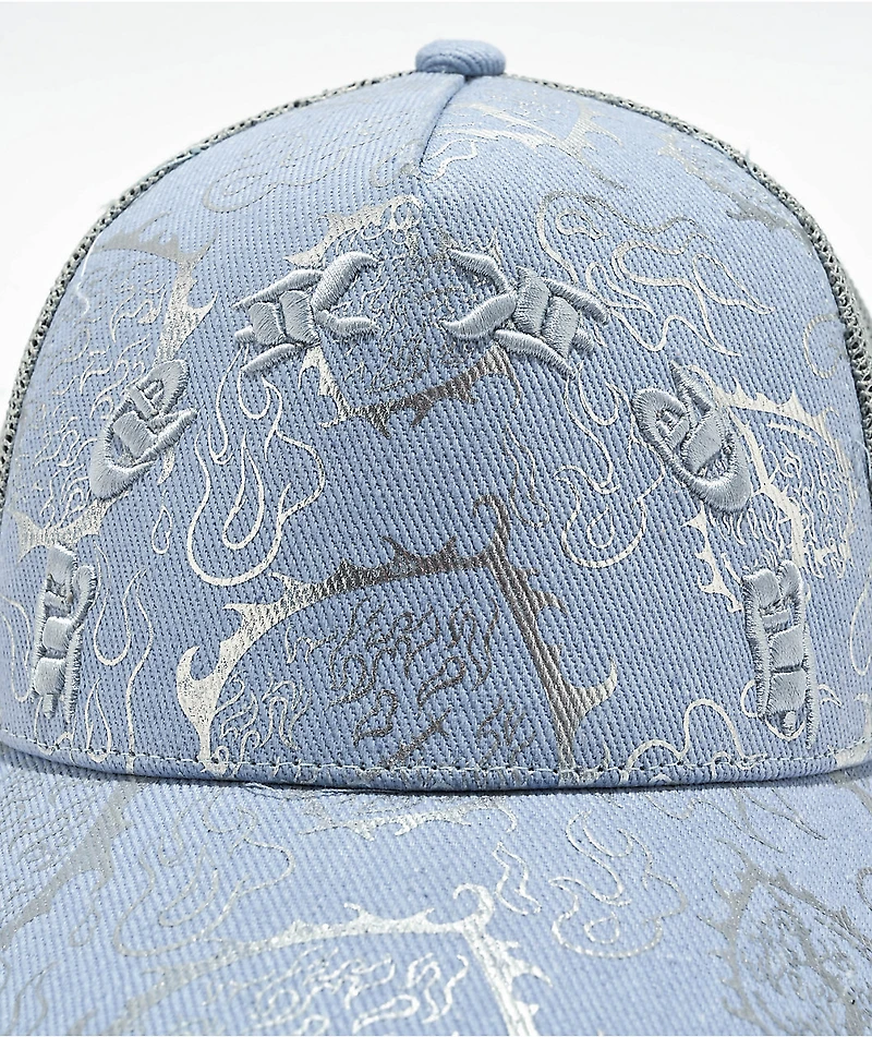 BGK Murder She Wrote Grey Radioactive Trucker Hat