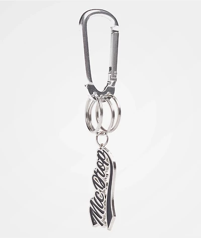 BTS Varsity Mic Drop Silver Keychain