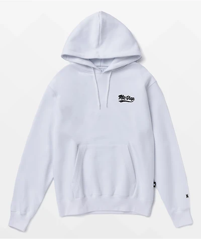 BTS Varsity Mic Drop White Hoodie