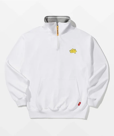 BTS x McDonald's Melting White Quarter Zip Sweatshirt