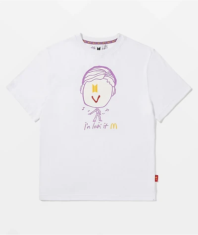 BTS x McDonald's V Saucy White T-Shirt