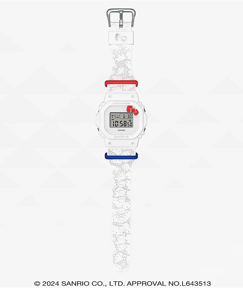 Baby-G x Hello Kitty BGD565KT-7 White Digital Watch