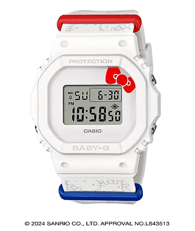 Baby-G x Hello Kitty BGD565KT-7 White Digital Watch