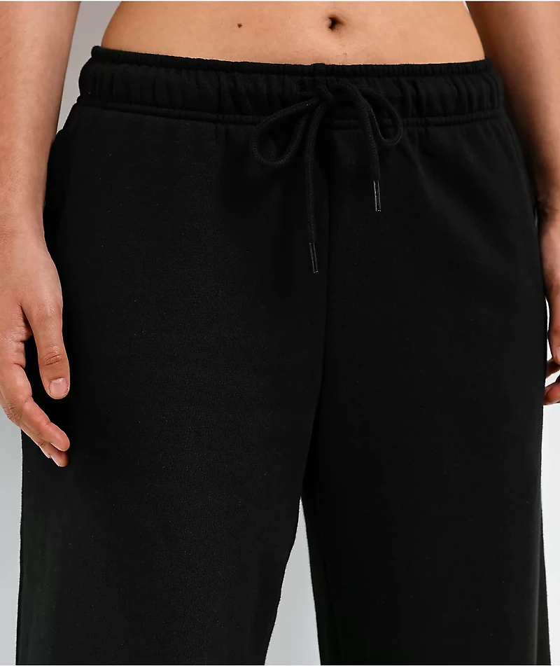 Baby Phat Old English Script Black Wide Leg Sweatpants