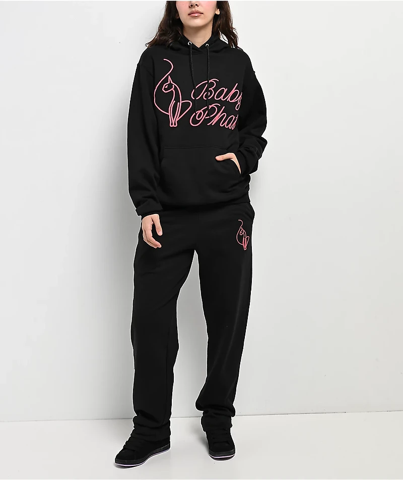 Baby Phat Script Black Hoodie