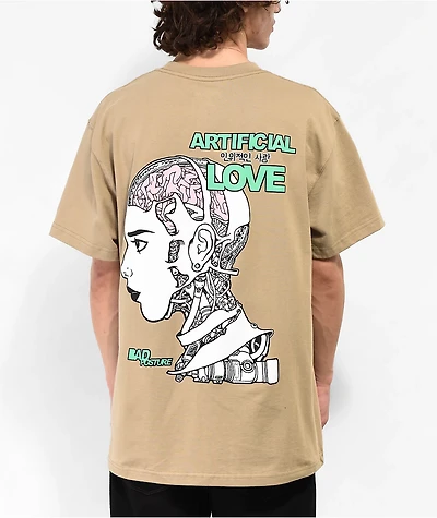 Bad Posture Artificial Love Tan T-Shirt