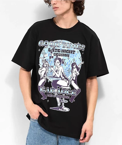 Bad Posture Good Timez Black T-Shirt