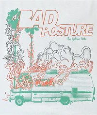 Bad Posture Summers End White T-Shirt