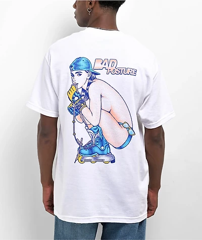 Bad Posture Summers End White T-Shirt