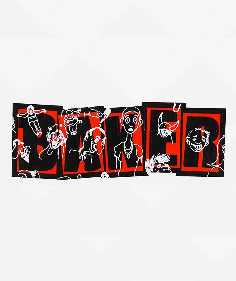 Baker Assorted Sketch Logo Sticker