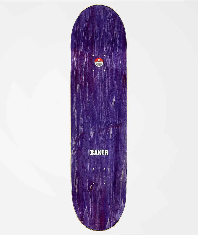 Baker Brand Logo Black & White 8.25" Skateboard Deck